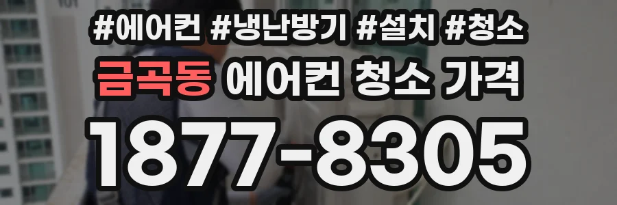 금곡동 에어컨 청소 가격