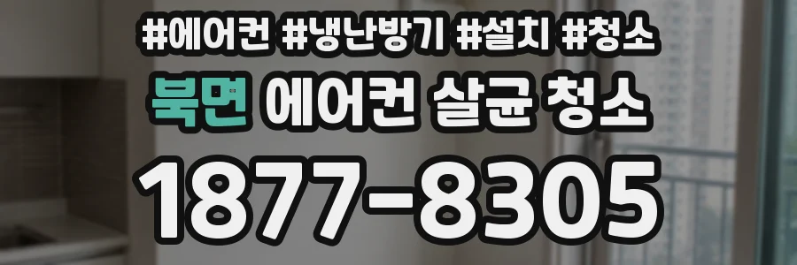 북면 에어컨 살균 청소
