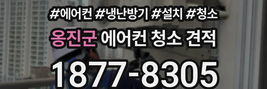 옹진군 에어컨 청소 견적