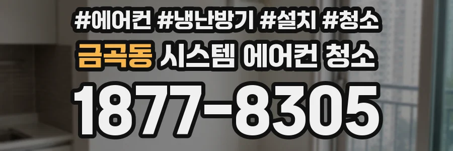 금곡동 시스템 에어컨 청소