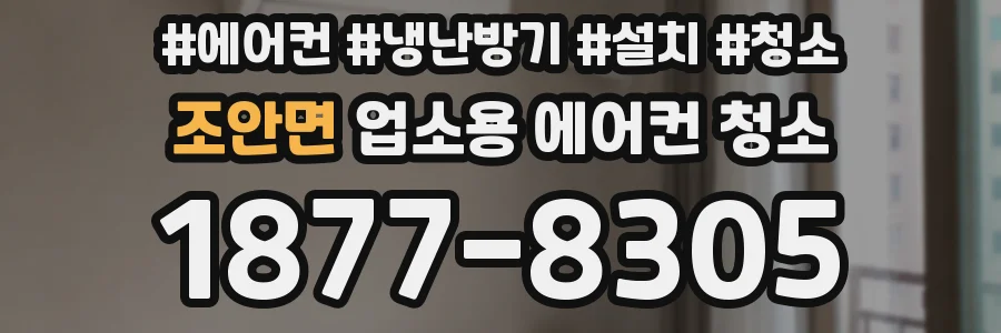 조안면 업소용 에어컨 청소