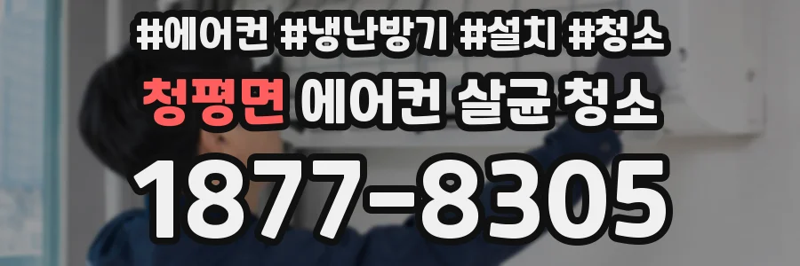 청평면 에어컨 살균 청소