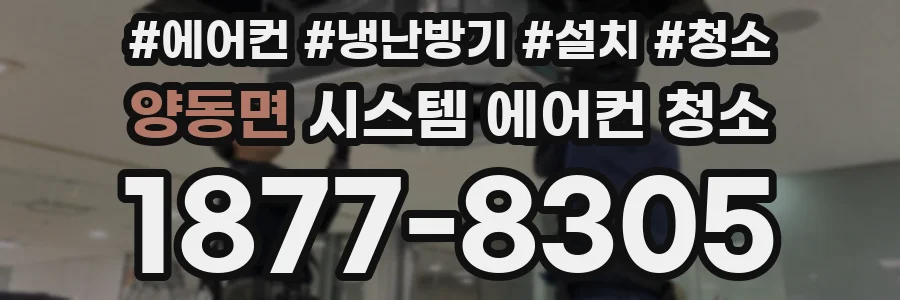 양동면 시스템 에어컨 청소