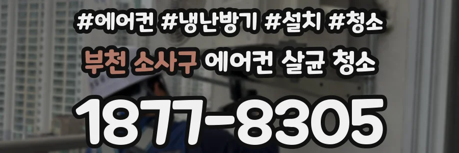 부천 소사구 에어컨 살균 청소