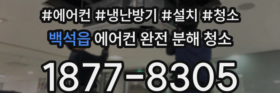 백석읍 에어컨 완전 분해 청소