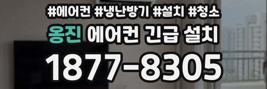 옹진 에어컨 긴급 설치