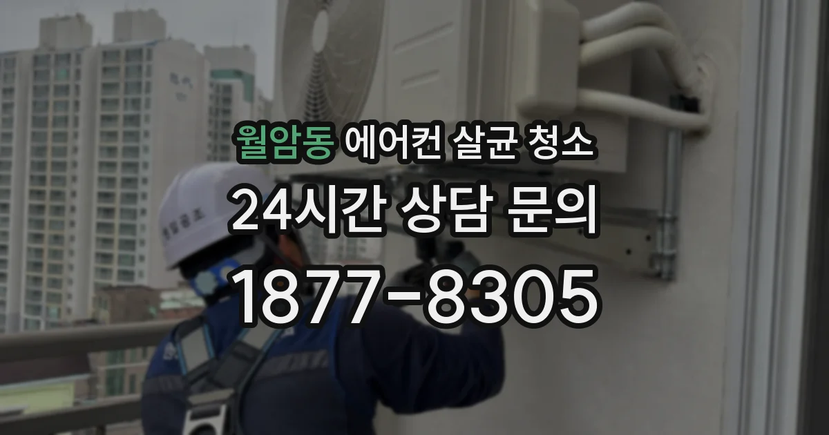 월암동 에어컨 살균 청소