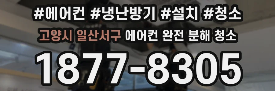 고양시 일산서구 에어컨 완전 분해 청소