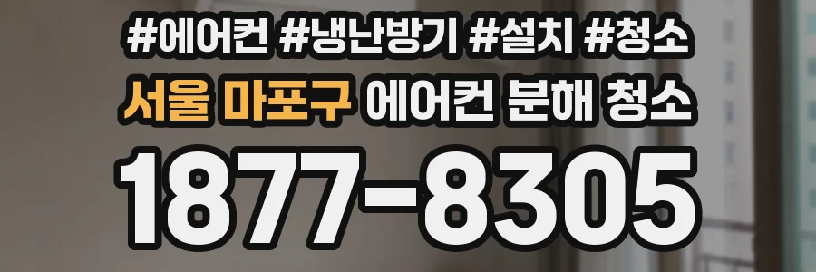 서울 마포구 에어컨 분해 청소