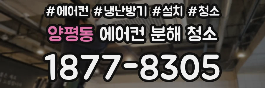 양평동 에어컨 분해 청소