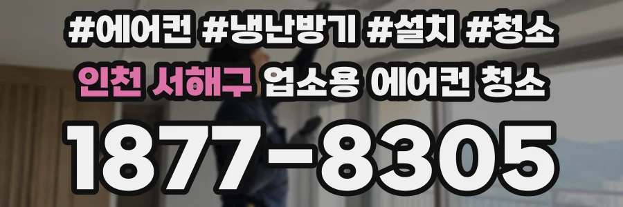 인천 서해구 업소용 에어컨 청소