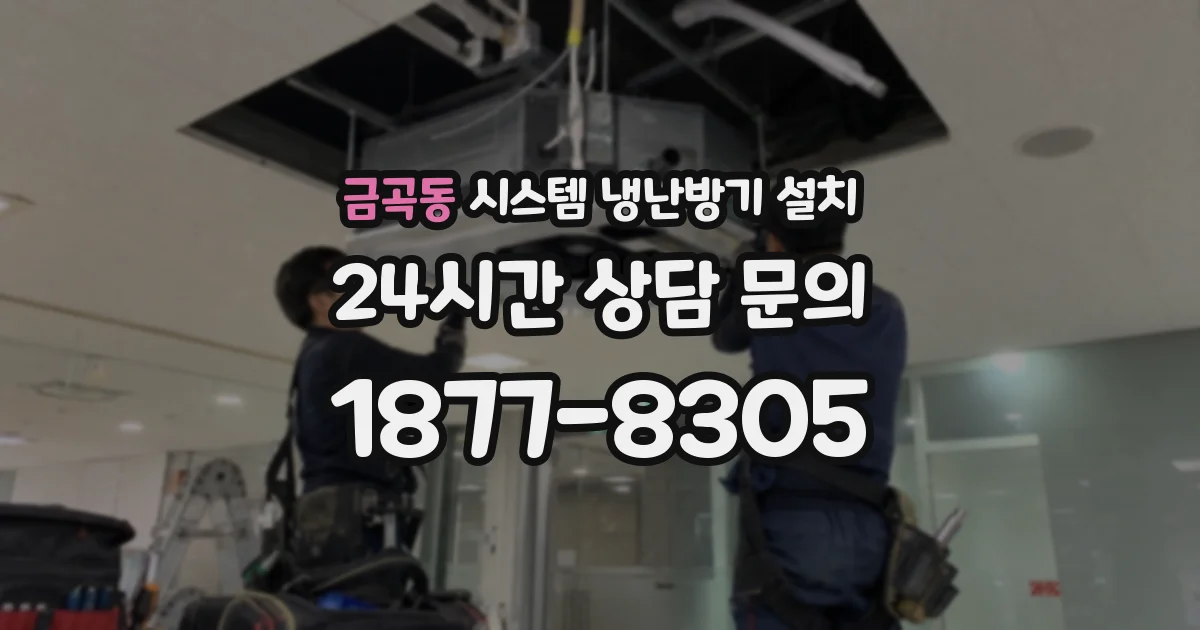 금곡동 시스템 냉난방기 설치