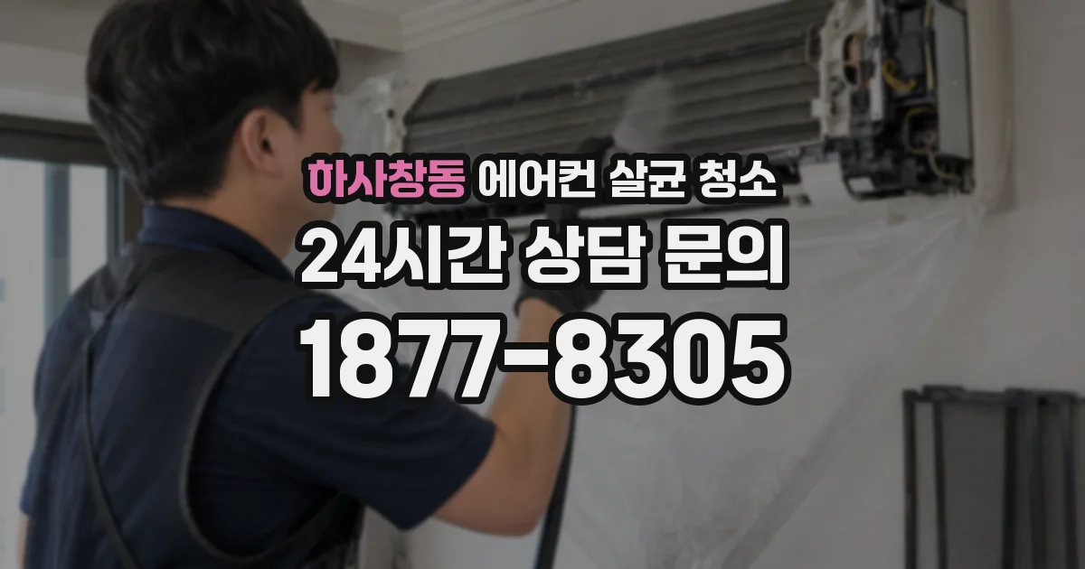 하사창동 에어컨 살균 청소