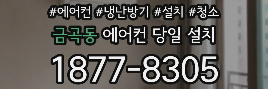 금곡동 에어컨 당일 설치