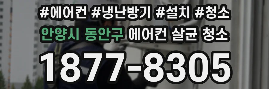 안양시 동안구 에어컨 살균 청소