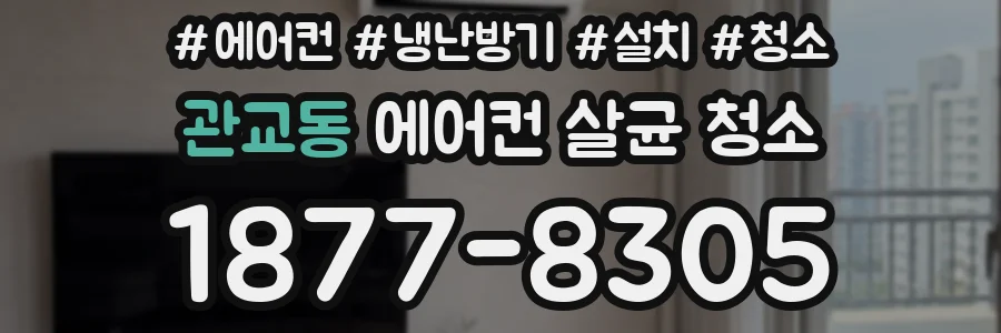 관교동 에어컨 살균 청소
