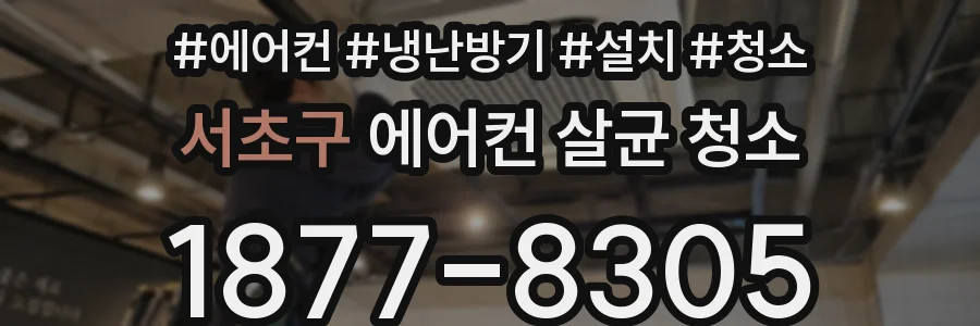 서초구 에어컨 살균 청소