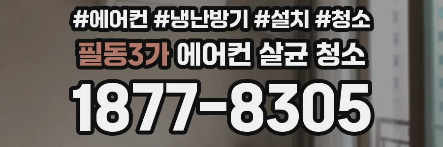 필동3가 에어컨 살균 청소
