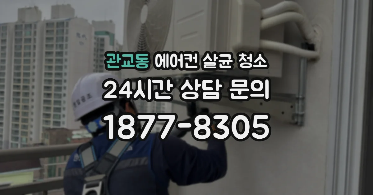 관교동 에어컨 살균 청소