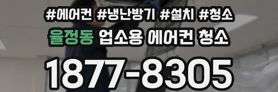 율정동 업소용 에어컨 청소