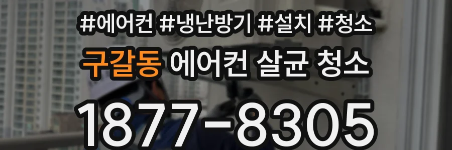 구갈동 에어컨 살균 청소