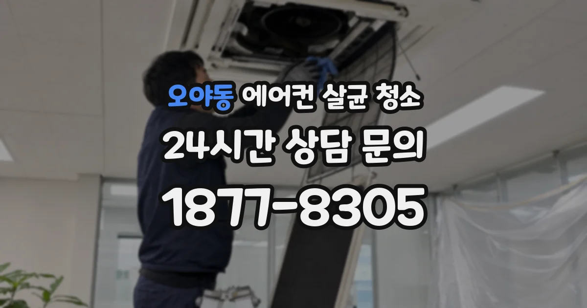 오야동 에어컨 살균 청소