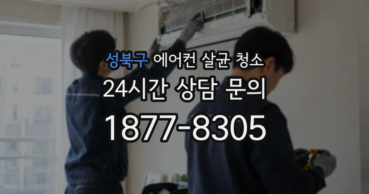 성북구 에어컨 살균 청소