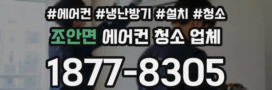 조안면 에어컨 청소 업체