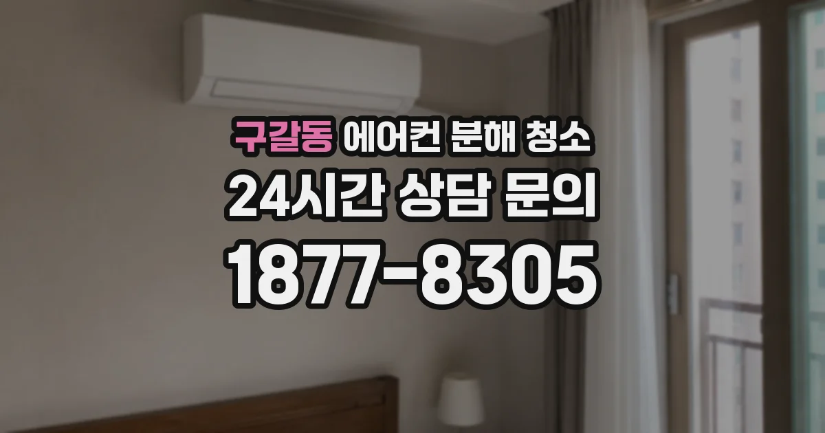 구갈동 에어컨 분해 청소