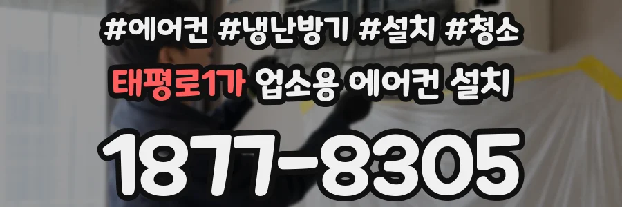 태평로1가 업소용 에어컨 설치