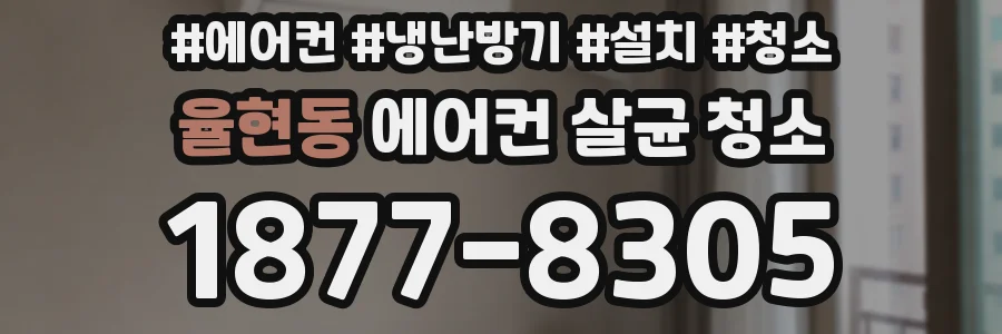 율현동 에어컨 살균 청소