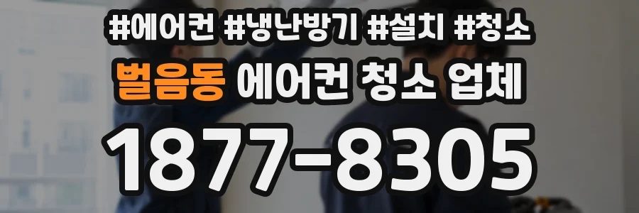 벌음동 에어컨 청소 업체