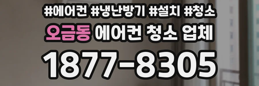 오금동 에어컨 청소 업체