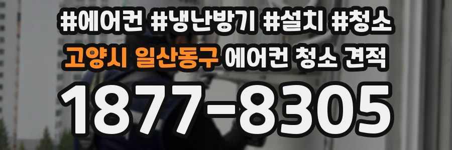 고양시 일산동구 에어컨 청소 견적