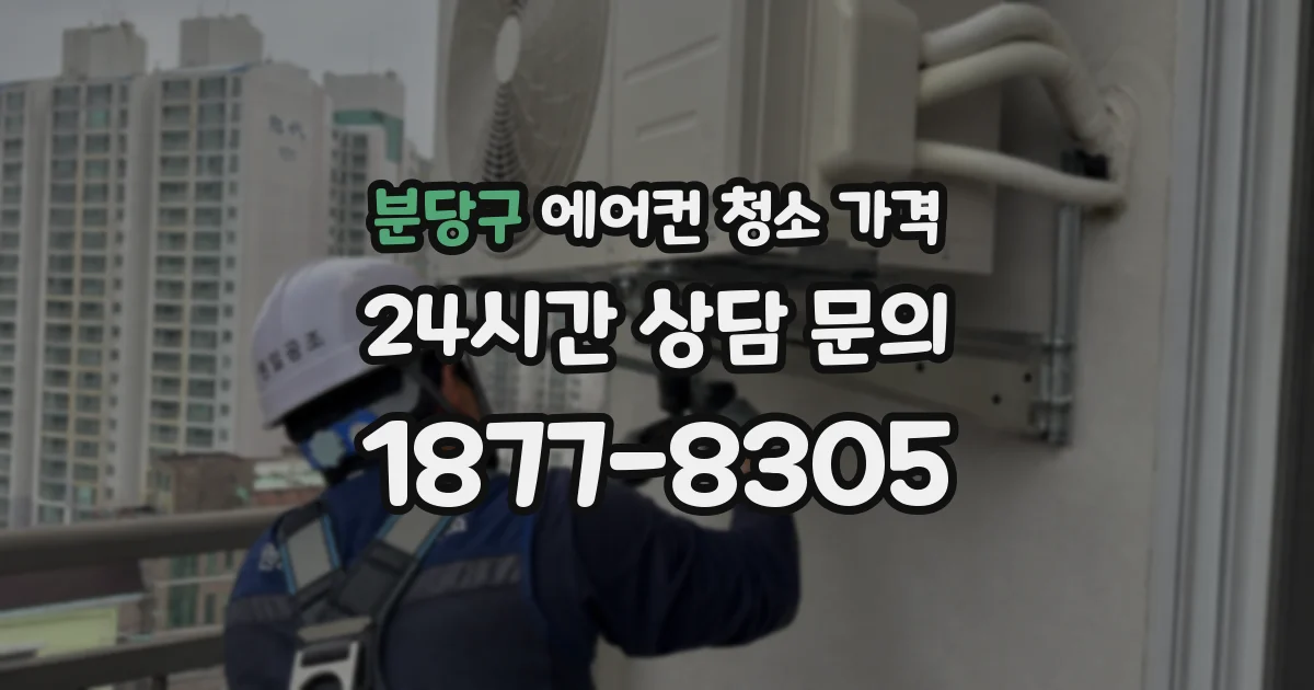 분당구 에어컨 청소 가격
