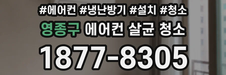 영종구 에어컨 살균 청소