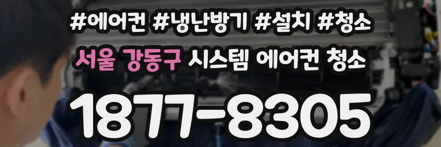 서울 강동구 시스템 에어컨 청소