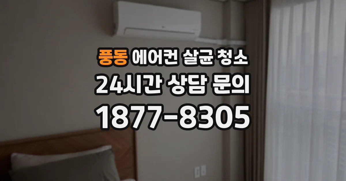 풍동 에어컨 살균 청소