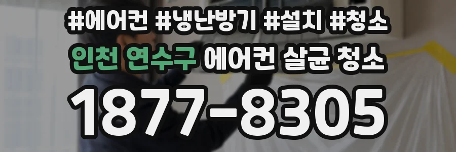 인천 연수구 에어컨 살균 청소