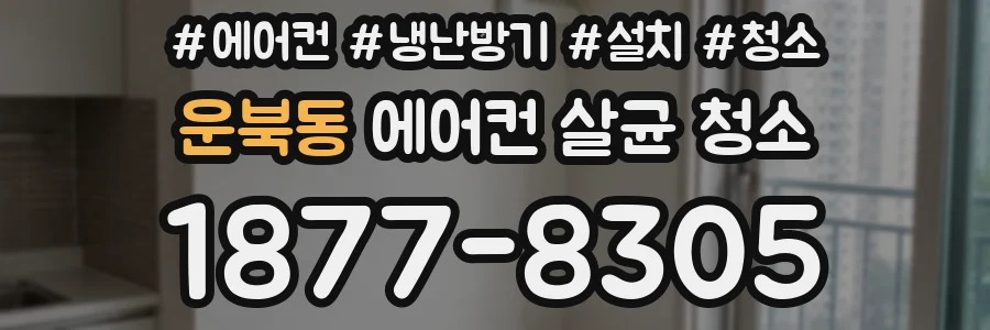 운북동 에어컨 살균 청소