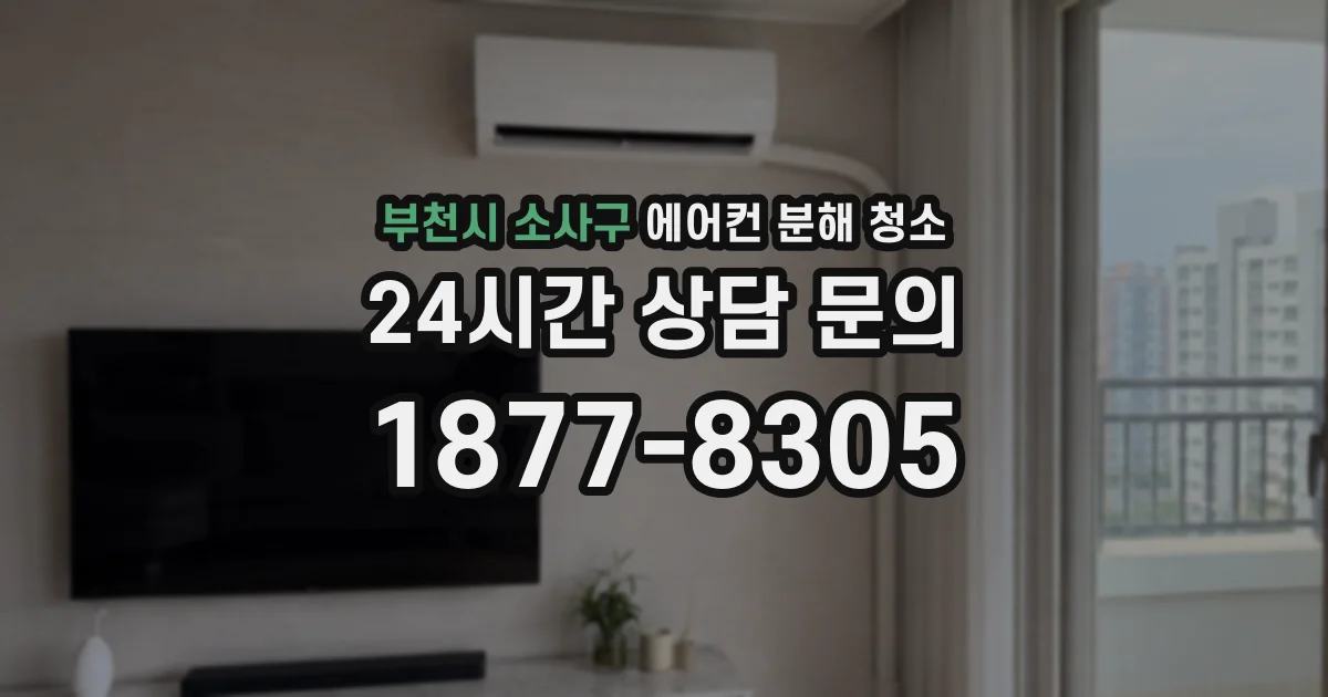 부천시 소사구 에어컨 분해 청소