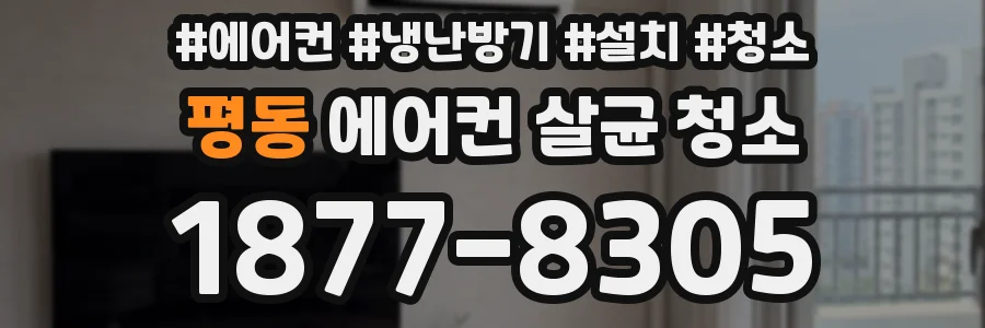 평동 에어컨 살균 청소
