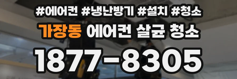 가장동 에어컨 살균 청소
