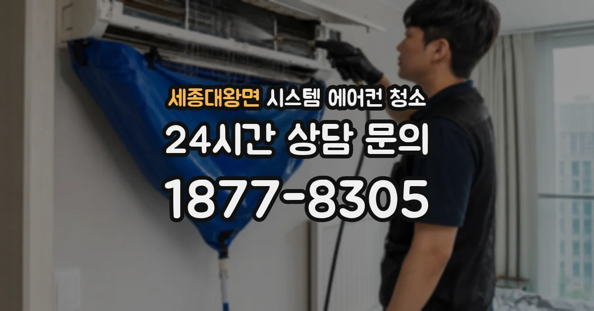 세종대왕면 시스템 에어컨 청소