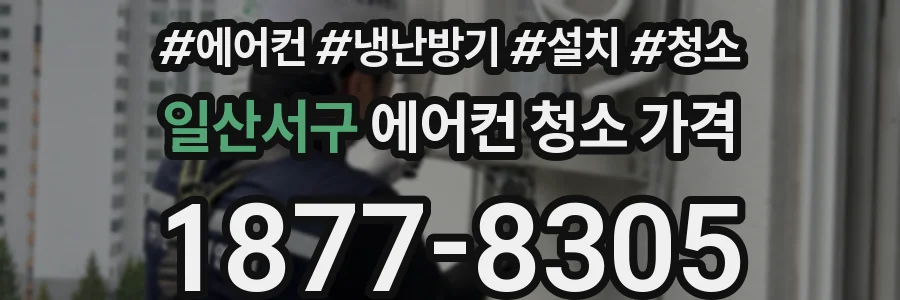 일산서구 에어컨 청소 가격