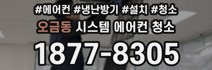 오금동 시스템 에어컨 청소