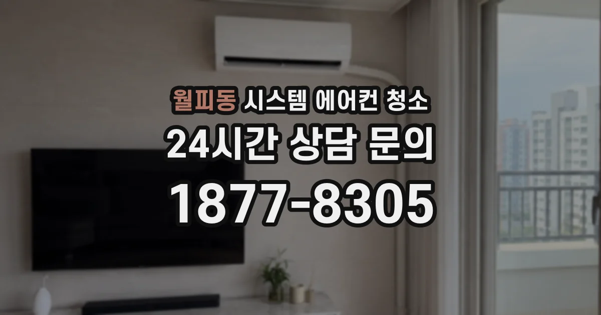 월피동 시스템 에어컨 청소