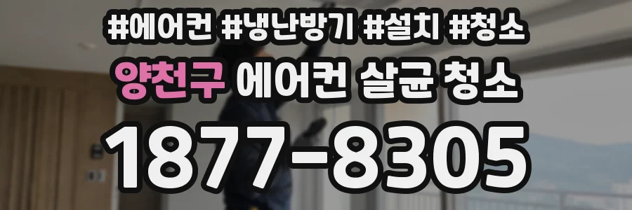 양천구 에어컨 살균 청소