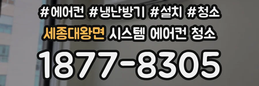 세종대왕면 시스템 에어컨 청소