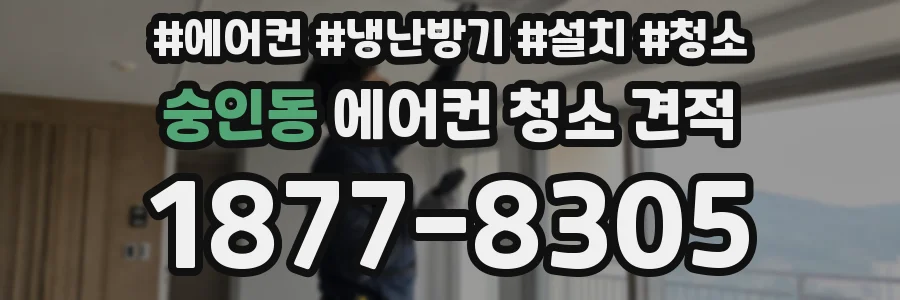 숭인동 에어컨 청소 견적